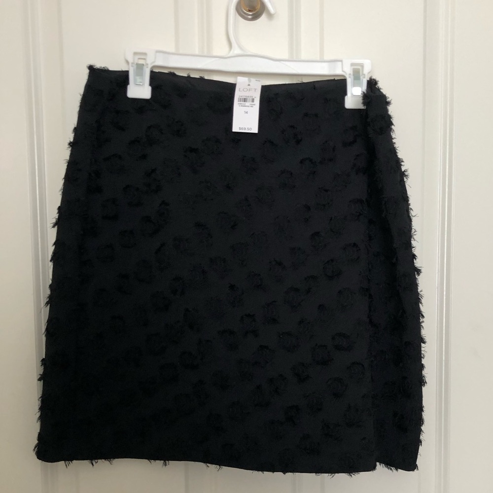 Loft black skirt never worn.